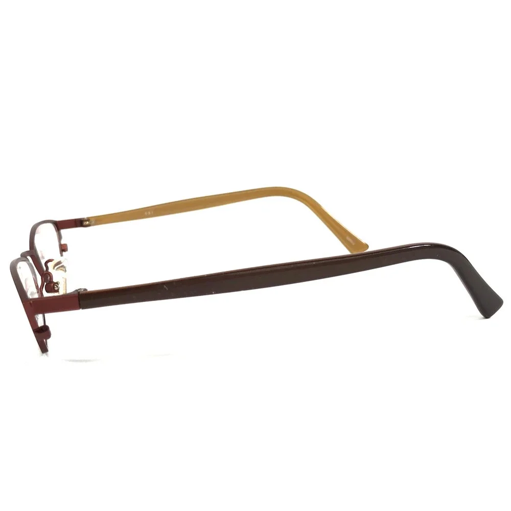 ogi Petite Eyeglasses Frames 9019 COL. 61 Brown Gold Cat Eye Full Rim 48-18-135